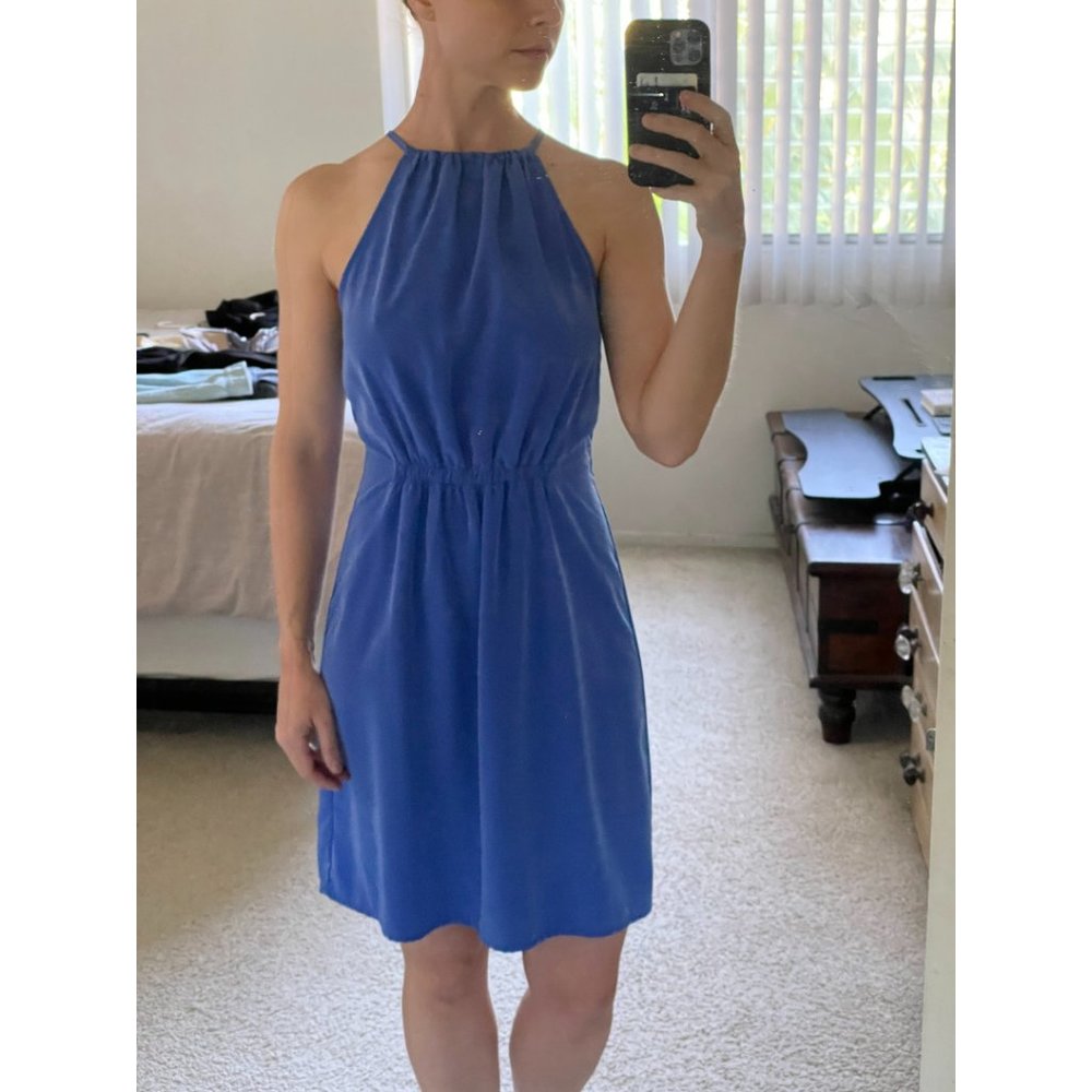 (BOGO) ZARA Periwinkle Halter Dress